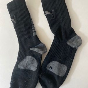 PUMA All Sport Pro Black Socks Boys L Large 9-11